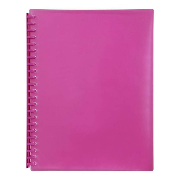 Marbig Refillable Display Book A4 (Translucent) (Pink)