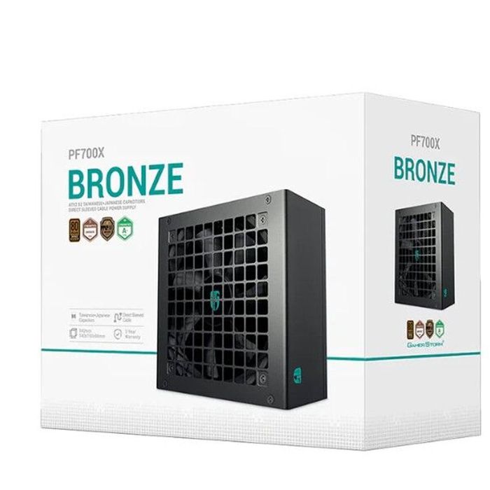 DeepCool PF700X 700W Gamer Storm 80+ Bronze/ Cybenetics ATX Power Supply 120mm Fan, Japanese & Taiwanese Capacitors, DC to DC, A