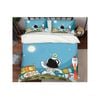3D Cartoon Astronaut Planet 007 Bed Pillowcases Quilt Queen Size