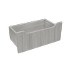 Lugna Mist Scallop Drawer - To Suit 600 x 580mm