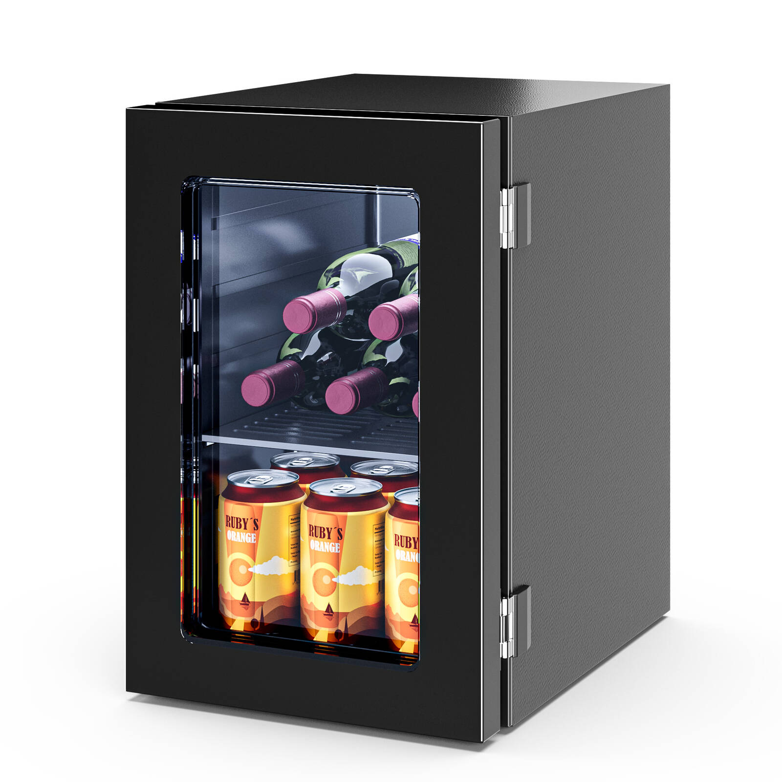 Advwin 20L Mini Bar Fridge, Portable Compact Refrigerator Cooler with Adjustable Temperature, Wine Cooler