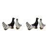 2x 3pc LVD Resin Ducks Sculpture Home/Office Decor 14cm