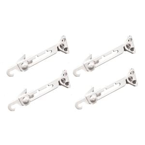 Yale White Aluminium Security Window Stay - 4 Pack