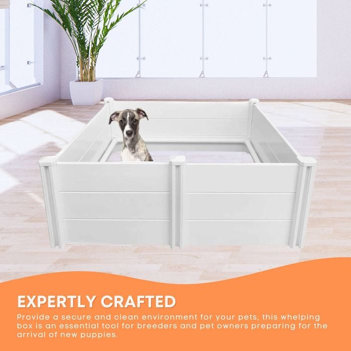 Rooster Farms PVC Dog Whelping Box x x Puppy