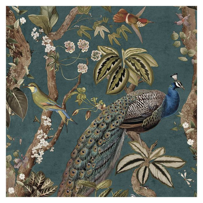 Cassia Aqua Wallpaper by Holden Decor  10.05m by  53cm