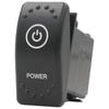 Switch Boss Dual Red LED Laser Etched Rocker Switch - Power