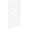 ProtectorAl 300-1200w x 1201-2400h Satin White/Gloss White Roses Unframed Composite Deco Panel
