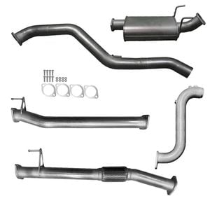 Ignite Exhausts Turbo Back For Mazda Bt50 B30b 3" No Cat & Muffler Raw Aluminised Steel