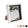 Nicola Spring 8 X 8 3d Shadow Box Photo Frame - Craft Display Picture Frame With 6 X 6 Mount - Glass Aperture - White