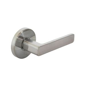 Ikonic San Fran Satin Chrome Passage Lever Set
