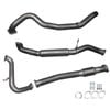 Ignite Exhausts Turbo Back For Nissan Gu Patrol 3l Coil Spring Ute 3" No Cat With Hotdog Raw Aluminised Steel