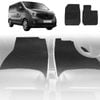 6D Diamond Car Floor Mats for Renault Trafic 2014-Current-Front Set-Black-Outback GT