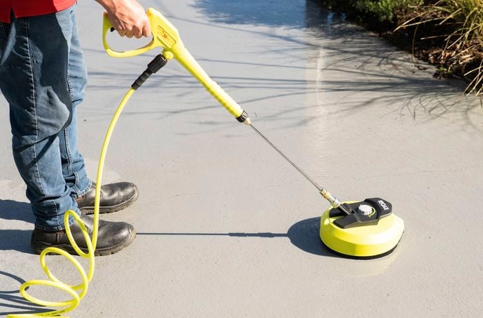 Cleaning driveways and patios
