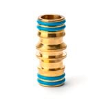 Holman 18mm 2-Way Brass Coupling Hose Fitting Connector