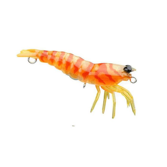 Pro Lure Hybrid Shrimp 92mm Rigged Soft Plastic Fishing Lure Motoroil Shrimp