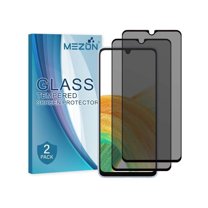 2 Pack MEZON Samsung Galaxy A33 5G Privacy Anti-Spy Full Cover Tempered Glass