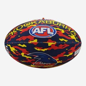 Adelaide Crows AFL Size 5 Camo Synthetic Footy Football