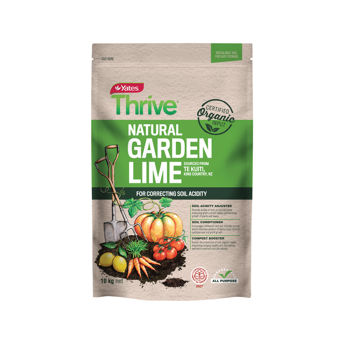 Yates Thrive 10kg Certified Organic Natural Garden Lime