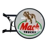 A Man & His Cave Mack Trucks Semitrailer Bar Wall Sign Light LED