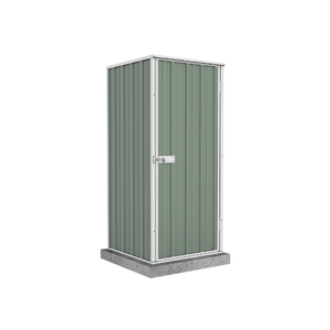 Absco Sheds 0.78 x 0.78 x 1.80m Pale Eucalypt Basic Single Door Garden Shed