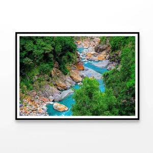 River Canyon Hualien Taiwan  Print 100% Australian Made 120x90cm  (Poster)