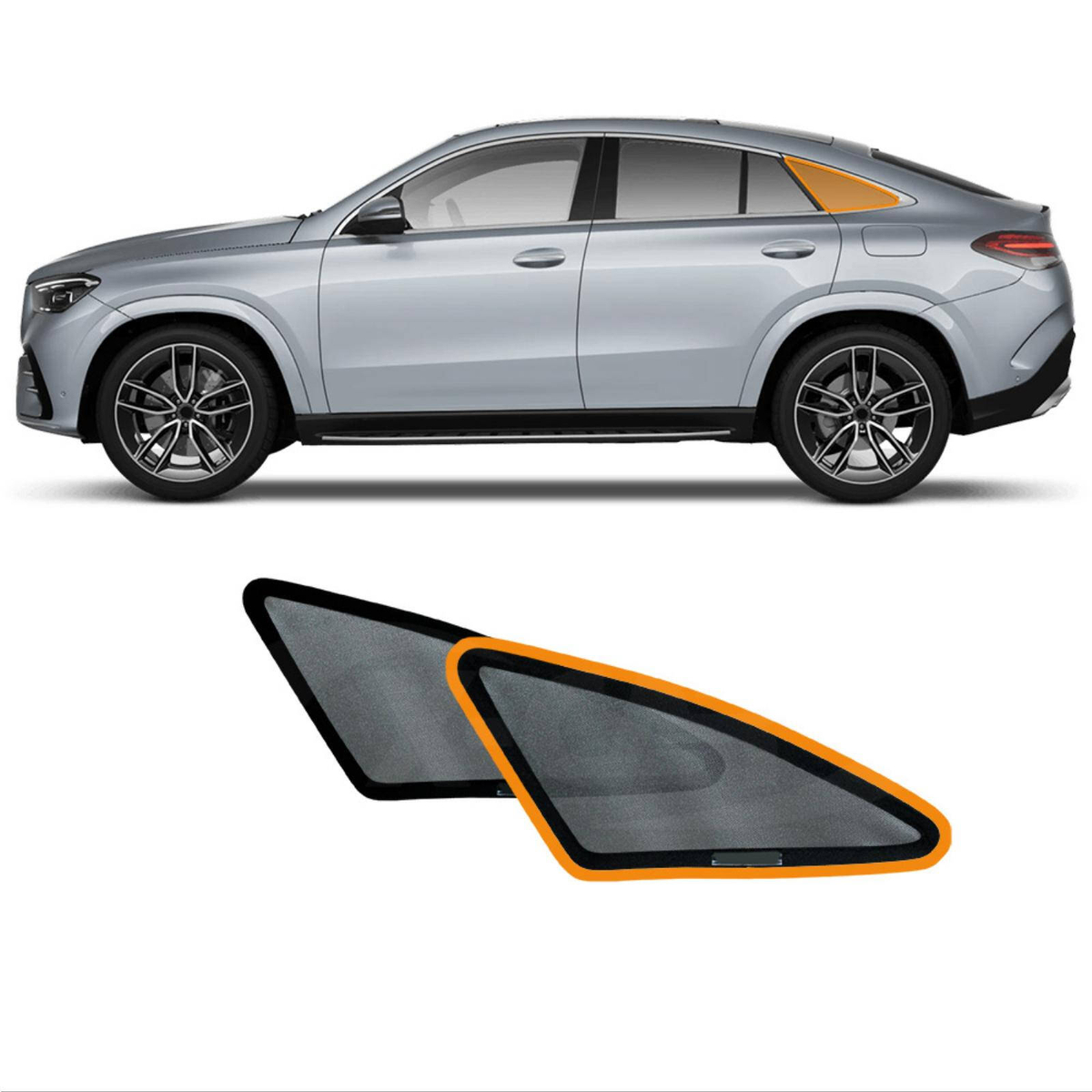 Port Window Sun Shade for Mercedes-Benz GLE Coupe 2015-Onwards Car Sun ...