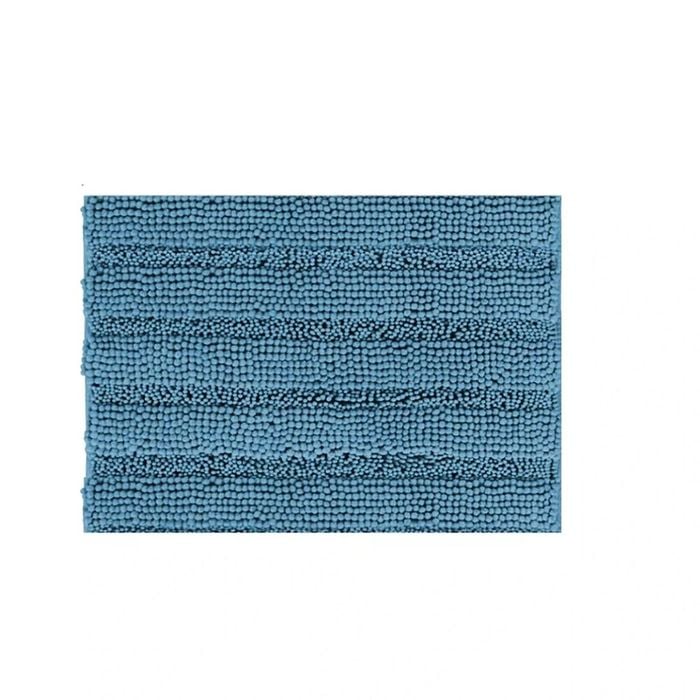 Chenille Bath Mat Runner Non Slip Thick Soft Stripe Design 50 X 81cm