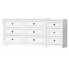 ALFORDSON 6 Chest of Drawers Bedside Table Set White