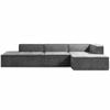 Sarantino Vani 3 Seater Modular Sofa Set - Dark Grey