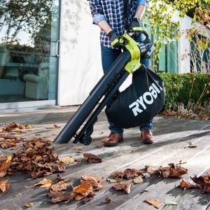 A leaf blower