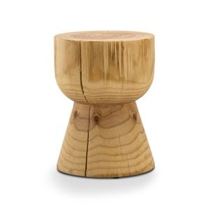 Kork Hourglass Natural Stump Stool