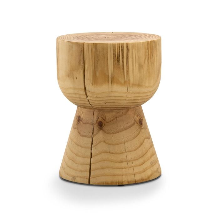 Kork Hourglass Natural Stump Stool