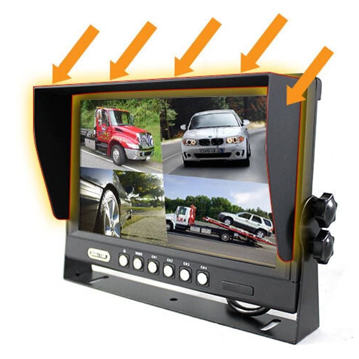 5 Zoll TFT LCD Auto Bildschirmmonitor 4LED Universal Auto Rückfahrka