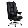 Levede High Back Pu Leather Executive Desk Chair Adjustable Armrests Black