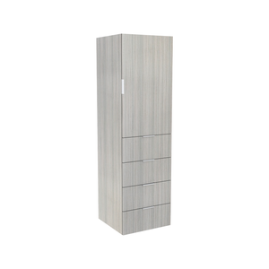 Lugna 2048 x 600 x 580mm Mist 3 Shelf 3 Drawers Right Hinged Door Storage Cabinet