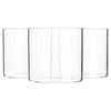 Argon Tableware Glass Storage Jars - No Lid - 550ml - Kitchen Utensils Pot Bathroom Storage Open Container Glass Jar - Set Of 6