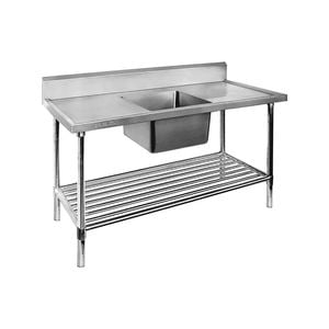 SSB7-1200C/A Single Centre Sink Bench & Pot Undershelf