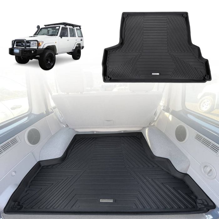 AUSGO Boot Liner for Toyota LandCruiser 76 LC76 Cargo Trunk Mat