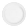 Olympia Whiteware Narrow Rimmed Plates Porcelain Vitrified 12 Pack 200mm