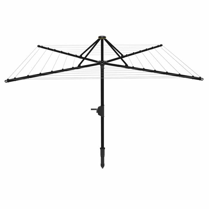 Daytek Anthracite Black MK2 M48 Rotary Clothesline - Anthracite Black