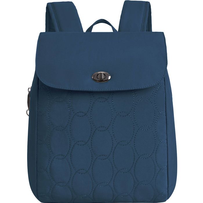 Travelon Runways Anti-Theft Compact Backpack in Ocean