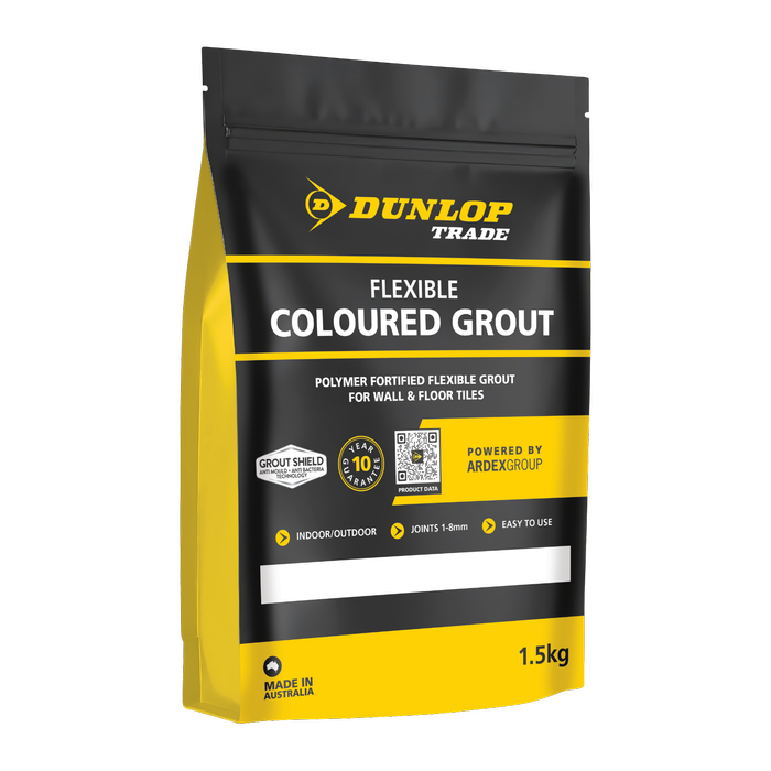Dunlop 1.5kg White Flexible Coloured Grout