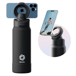 950ml magnetic thermos water bottle black