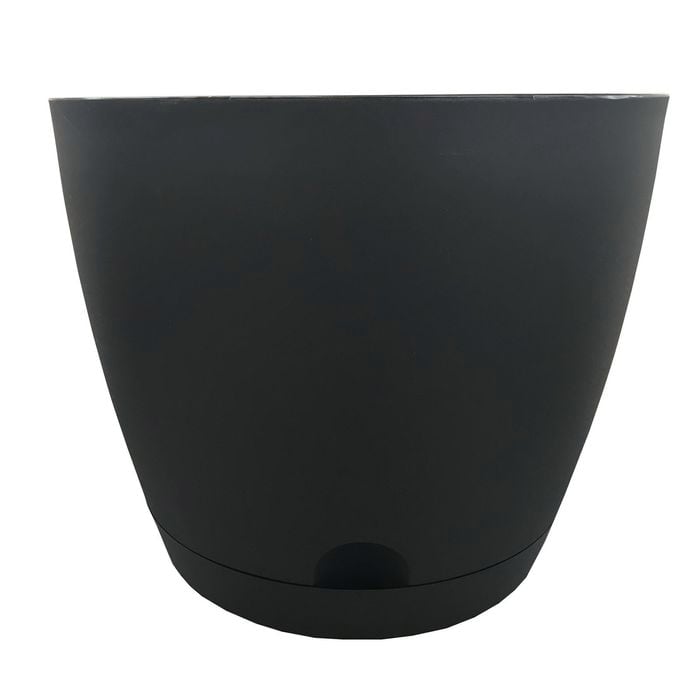 Moda 20cm Self Watering Oslo Pot Charcoal