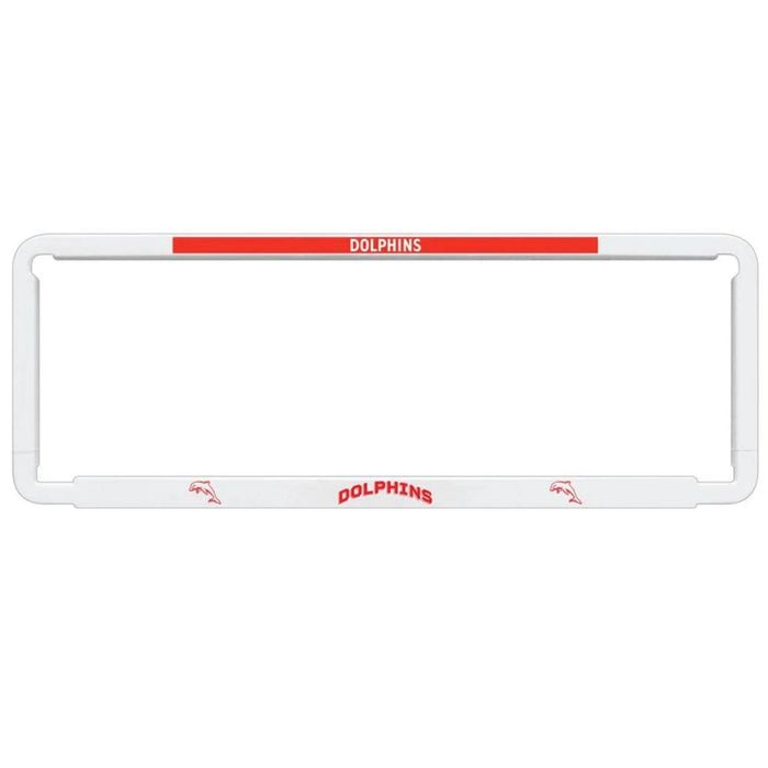 1x OFFICIAL NRL Redcliffe Dolphins Car Number Plate Frame Cover Surround