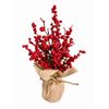 Un-Real 30cm Red Artificial Christmas Berry Table Decoration