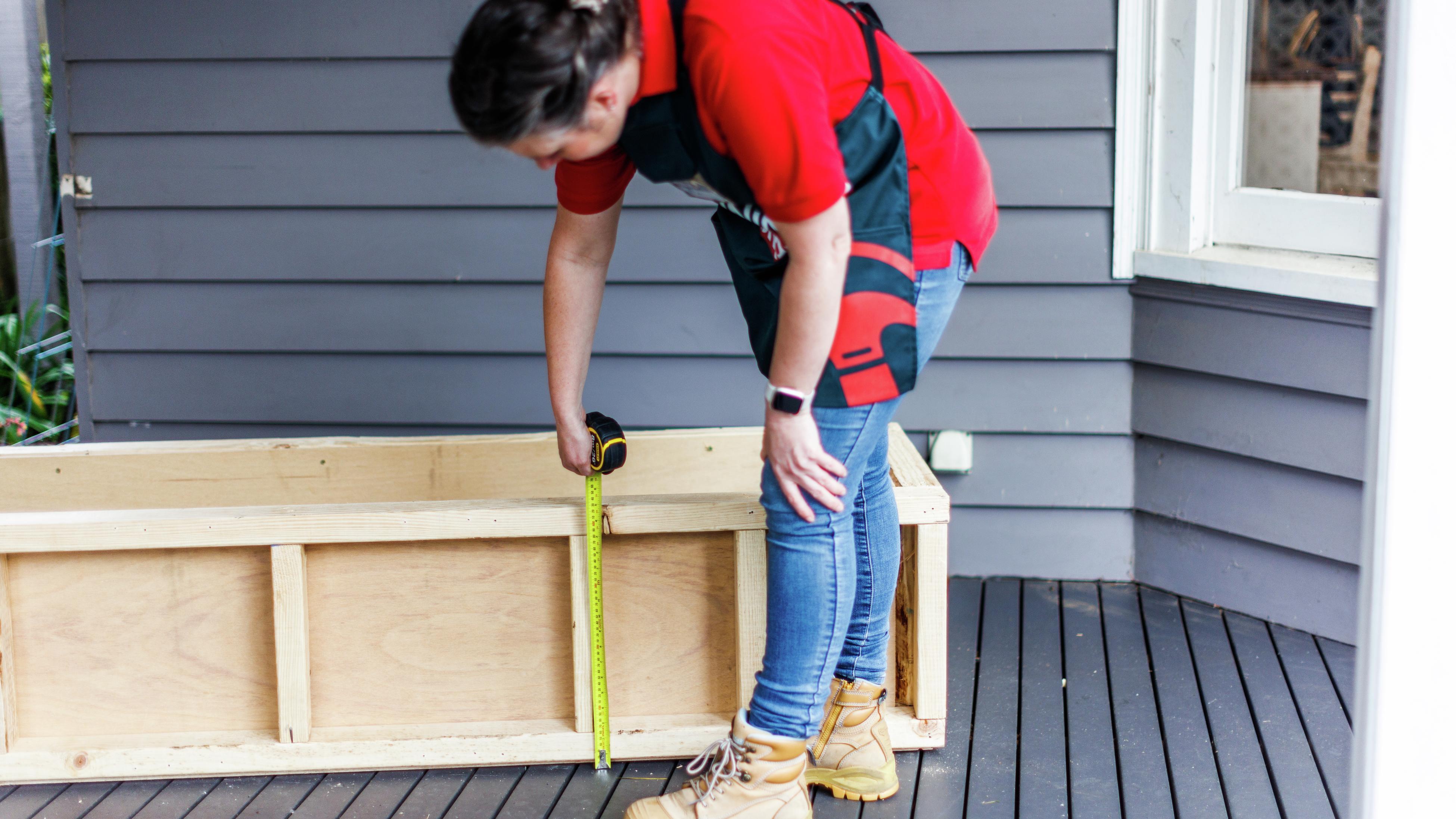 How To Build An Outdoor Storage Bench Seat Bunnings Australia