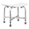 Heavy Duty Braced Shower Bench Seat - Lightweight, Rustproof Aluminium Frame with Non-Slip Feet