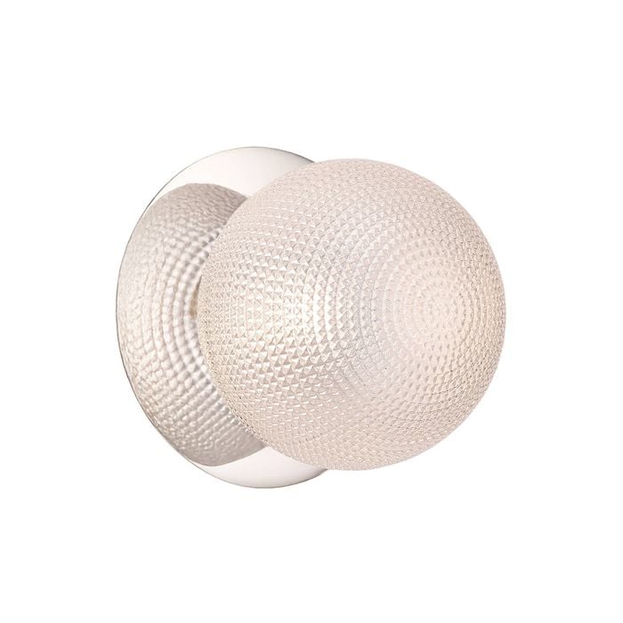 Lexi Lighting Odessa Diamond Cut Glass Led Wall Light With Chrome Base - Warm White/large