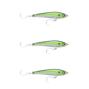 3x Rapala 17cm X Rap Magnum Stick Slow Sink Bait Fishing Lures - Pilchard
